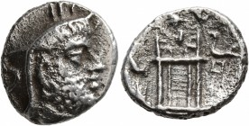 KINGS OF PERSIS. Uncertain king, mid-late 2nd century BC. Drachm (Silver, 16 mm, 3.61 g, 9 h). Male head to right, wearing diadem and kyrbasia surmoun...