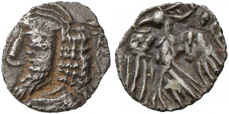 KINGS OF PERSIS. Pakur (Pakor) I (?), early 1st century AD. Hemiobol (Silver, 8 ...