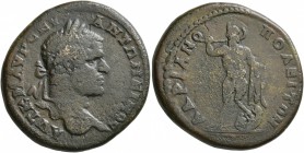 THRACE. Hadrianopolis. Caracalla , 198-217. Tetrassarion (Bronze, 27 mm, 11.54 g, 7 h). AYT K M AYP CEY ANTΩNEINOC Laureate head of Caracalla to right...