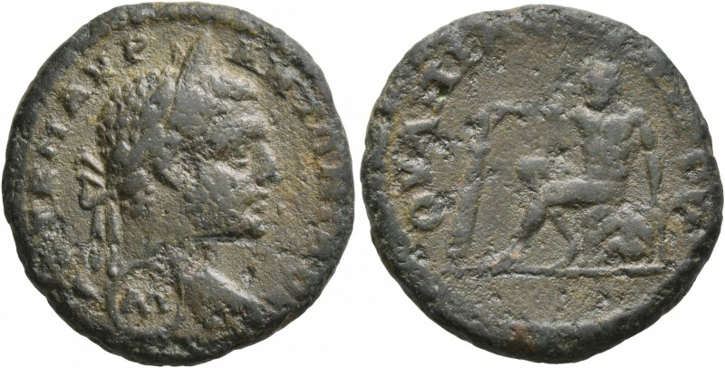 THRACE. Topirus. Caracalla , 198-217. Diassarion (Bronze, 23 mm, 7.92 g, 7 h). A...