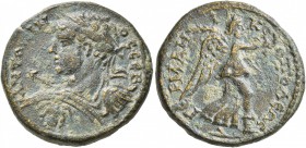 PAPHLAGONIA. Germanicopolis. Caracalla , 198-217. Diassarion (Bronze, 22 mm, 7.58 g, 6 h). ANTΩNINOC CЄB Laureate, draped and cuirassed bust of Caraca...