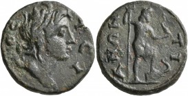 BITHYNIA. Tium. Pseudo-autonomous issue . Diassarion (Bronze, 22 mm, 7.87 g, 7 h), time of the Antonines, 138-192. TЄIOC Youthful head of the eponymou...