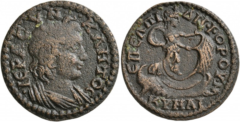 AEOLIS. Cyme. Pseudo-autonomous issue . Diassarion (?) (Bronze, 24 mm, 4.97 g, 7...