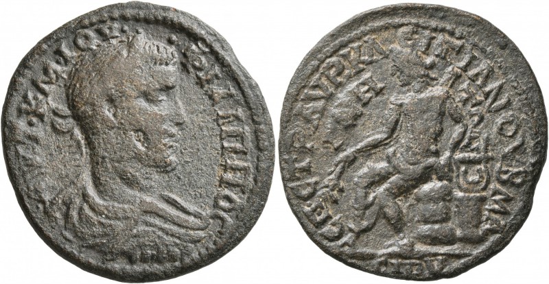 LYDIA. Magnesia ad Sipylum. Philip I , 244-249. Tetrassarion (Bronze, 29 mm, 9.1...