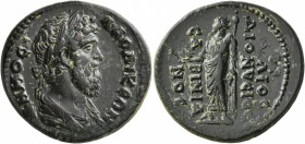 PHRYGIA. Laodicea ad Lycum. Pseudo-autonomous issue . Diassarion (Bronze, 24 mm, 8.30 g, 12 h), Po. Ailios Dionysios Sabinianos, circa 139-147. ΔΗΜΟС ...