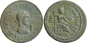 PAMPHYLIA. Side. Gallienus , 253-268. 10 Assaria (Bronze, 30 mm, 17.96 g, 1 h). AYT•KAI•ΠOY•ΛI•ЄΓNA•ΓAΛΛIHNOC CЄB / I Laureate, draped and cuirassed b...