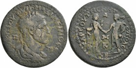 CILICIA. Tarsus. Maximinus I , 235-238. Hexassarion (Bronze, 36 mm, 26.59 g, 7 h). AYT•K•Γ•IOY•OYH•MAΞIMЄINOC•CЄ• / Π - Π Laureate, draped and cuirass...