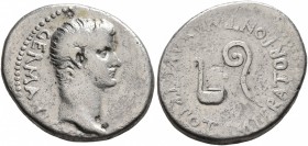 CAPPADOCIA. Caesaraea-Eusebia. Gaius (Caligula) , 37-41. Drachm (Silver, 18 mm, 3.63 g, 1 h). C•CAESAR•AVG•GERMANICVS• Bare head of Gaius to right. Re...