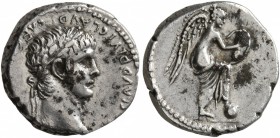 CAPPADOCIA. Caesaraea-Eusebia. Nero , 54-68. Hemidrachm (Silver, 12 mm, 1.84 g, 1 h). [NERO] CLAVD DIVI CLAVD F CAES[AR AVG GERMANI] Laureate head of ...