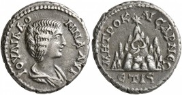 CAPPADOCIA. Caesaraea-Eusebia. Julia Domna , Augusta, 193-217. Drachm (Silver, 17 mm, 3.24 g, 12 h), RY 16 of Septimius Severus = 207/8. IOYΛIA ΔOMNA ...