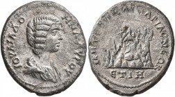 CAPPADOCIA. Caesaraea-Eusebia. Julia Domna , Augusta, 193-217. Didrachm (Silver, 25 mm, 6.98 g, 12 h), RY 18 of Septimius Severus = 210. IOYΛIA ΔOMNA ...