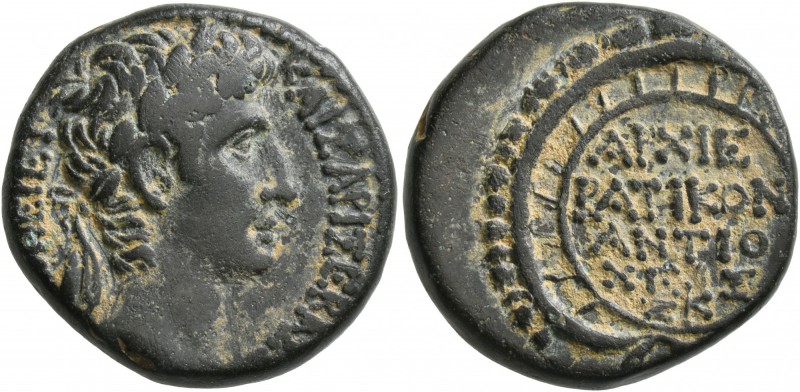 SYRIA, Seleucis and Pieria. Antioch. Augustus , 27 BC-AD 14. As (Bronze, 21 mm, ...