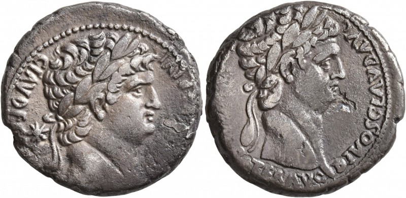 SYRIA, Seleucis and Pieria. Antioch. Nero, with Divus Claudius , 54-68. Tetradra...
