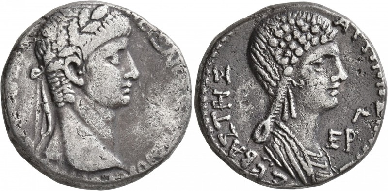SYRIA, Seleucis and Pieria. Antioch. Nero, with Agrippina Junior , 54-68. Tetrad...