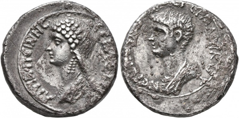 SYRIA, Seleucis and Pieria. Antioch. Nero, with Agrippina Junior , as Caesar, 50...