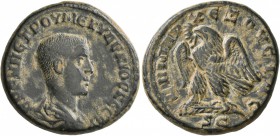 SYRIA, Seleucis and Pieria. Antioch. Herennius Etruscus , as Caesar, 249-251. Tetradrachm (Billon, 25 mm, 11.35 g, 7 h). ЄPЄNN ЄTPOY MЄ KY ΔЄKIOC KЄCA...