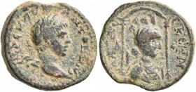 SYRIA, Seleucis and Pieria. Laodicea ad Mare. Severus Alexander , 222-235. Assarion (Bronze, 18 mm, 4.66 g, 6 h). IMP C M AYR ANTONINVS Laureate head ...
