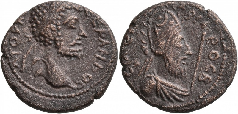 MESOPOTAMIA. Edessa. Septimius Severus, with Abgar VIII , 193-211. Diassarion (B...