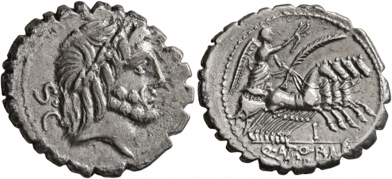 Q. Antonius Balbus, 83-82 BC. Denarius (Silver, 20 mm, 3.92 g, 6 h), Rome. Laure...