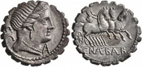 C. Naevius Balbus, 79 BC. Denarius (Silver, 18 mm, 3.86 g, 7 h), Rome. Diademed head of Venus to right, wearing earring and pearl necklace; behind, S•...
