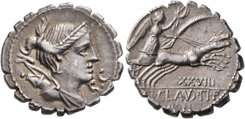 Ti. Claudius Ti.f. Ap.n. Nero, 79 BC. Denarius (Silver, 19 mm, 3.88 g, 5 h), Rom...