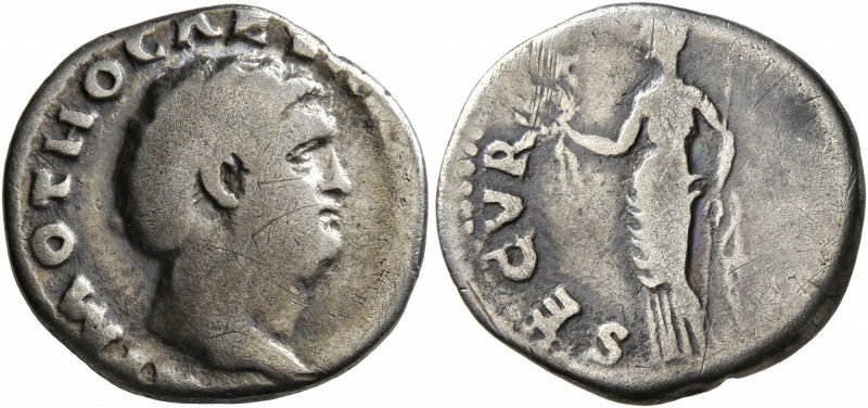 Otho, 69. Denarius (Silver, 17 mm, 2.94 g, 6 h), Rome. IMP M OTHO CAESAR [AVG TR...