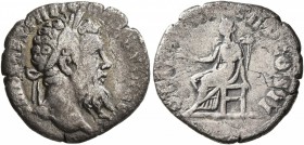 Pertinax, 193. Denarius (Silver, 16 mm, 1.94 g, 12 h), Rome. IMP CAES P HELV PERTIN AVG Laureate head of Pertinax to right. Rev. OPI [DIVIN] TR P COS ...