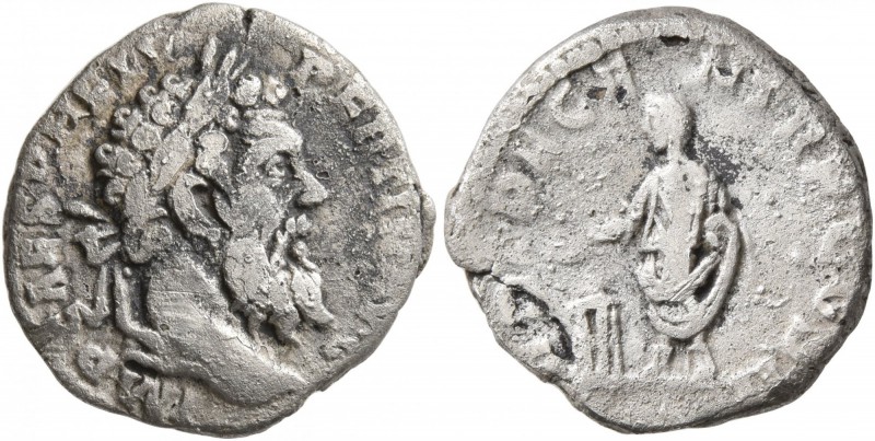 Pertinax, 193. Denarius (Silver, 16 mm, 2.66 g, 12 h), Rome. IMP CAES P HELV PER...