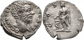 Clodius Albinus, as Caesar, 193-195. Denarius (Silver, 18 mm, 2.31 g, 12 h), Rome, 194-195. D CLOD SEPT ALBIN CAES Bare head of Clodius Albinus to rig...