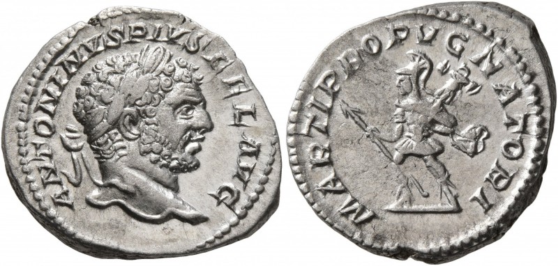 Caracalla, 198-217. Denarius (Silver, 19 mm, 3.34 g, 6 h), Rome, 213. ANTONINVS ...
