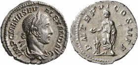 Severus Alexander, 222-235. Denarius (Silver, 20 mm, 2.78 g, 7 h), Rome, 227. IMP C M AVR SEV ALEXAND AVG Laureate and draped bust of Severus Alexande...