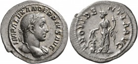 Severus Alexander, 222-235. Denarius (Silver, 21 mm, 3.24 g, 6 h), Rome, 231-235. IMP ALEXANDER PIVS AVG Laureate head of Severus Alexander to right, ...
