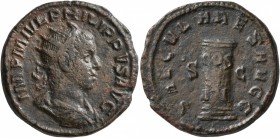 Philip II, 247-249. Dupondius (Orichalcum, 25 mm, 11.94 g, 1 h), Rome, 248. IMP M IVL PHILIPPVS AVG Radiate, draped and cuirassed bust of Philip II to...