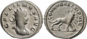 Gallienus, 253-268. Antoninianus (Billon, 23 mm, 2.79 g, 12 h), Mediolanum, circa 260-262. GALLIENVS AVG Radiate and cuirassed bust of Gallienus to ri...