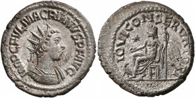 Macrianus, usurper, 260-261. Antoninianus (Billon, 21 mm, 4.51 g, 1 h), Samosata. IMP C FVL MACRIANVS P F AVG Radiate and cuirassed bust of Macrianus ...