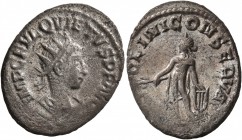 Quietus, usurper, 260-261. Antoninianus (Billon, 22 mm, 3.84 g, 12 h), Samosata. IMP C FVL QVIETVS P F AVG Radiate, draped and cuirassed bust of Quiet...