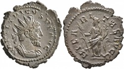 Tetricus I, Romano-Gallic Emperor, 271-274. Antoninianus (Bronze, 22 mm, 4.05 g, 12 h), Cologne, 273-274. IMP TETRICVS P F AVG Radiate and cuirassed b...