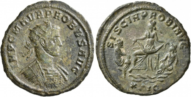 Probus, 276-282. Antoninianus (Silvered bronze, 23 mm, 3.53 g, 1 h), Siscia, 277...