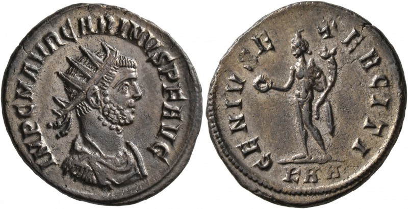 Carinus, 283-285. Antoninianus (Silvered bronze, 21 mm, 3.96 g, 12 h), Rome. IMP...