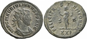 Julian of Pannonia, usurper, 284-285. Antoninianus (Silvered bronze, 23 mm, 3.94 g, 7 h), Siscia. IMP C M AVR IVLIANVS P F AVG Radiate, draped and cui...