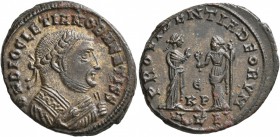 Diocletian, as Senior Augustus, 305-311/2. Follis (Silvered bronze, 25 mm, 6.71 g, 5 h), Alexandria, 308-310. D N DIOCLETIANO BAEATISS Laureate and ma...