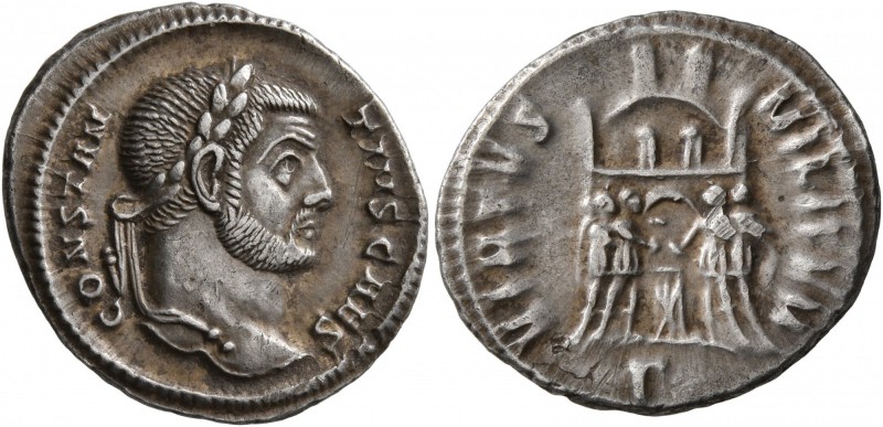 Constantius I, as Caesar, 293-305. Argenteus (Silver, 20 mm, 3.11 g, 6 h), Rome,...