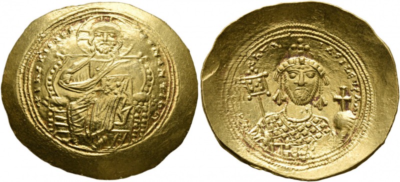 Constantine IX Monomachus, 1042-1055. Histamenon (Gold, 27 mm, 4.39 g, 6 h), Con...