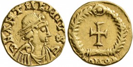 UNCERTAIN GERMANIC TRIBES, Pseudo-Imperial coinage. Tremissis (Gold, 12 mm, 1.22 g, 7 h), imitating Anthemius, 467-472, uncertain mint, late 5th centu...