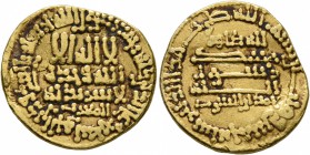 ISLAMIC, 'Abbasid Caliphate. Al-Ma'mun , AH 199-218 / AD 813-833. Dinar (Gold, 18 mm, 4.18 g, 10 h), Misr. Album 222. Minor scratches , otherwise, goo...