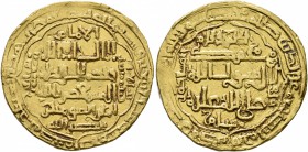 ISLAMIC, 'Abbasid Caliphate. Al-Musta'sim , AH 640-656 / AD 1242-1258. Heavy Dinar (Gold, 27 mm, 8.95 g, 4 h), Madinat al-Salam. Album 275. Very fine.
