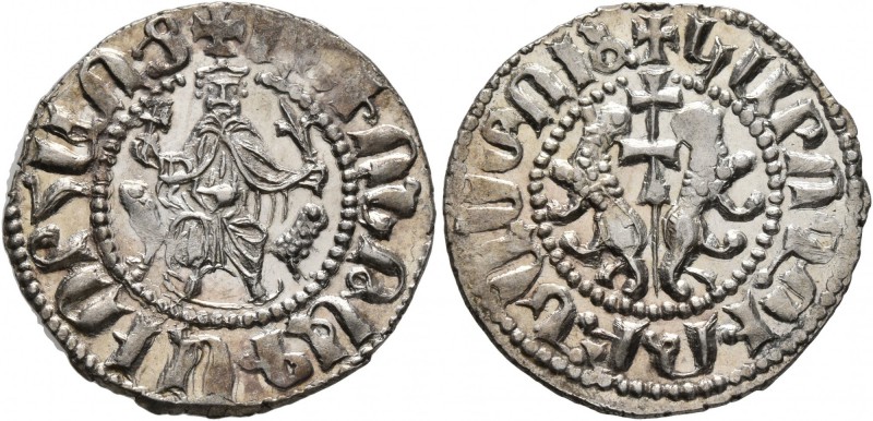 ARMENIA, Cilician Armenia. Royal. Levon I , 1198-1219. Tram (Silver, 21 mm, 3.05...