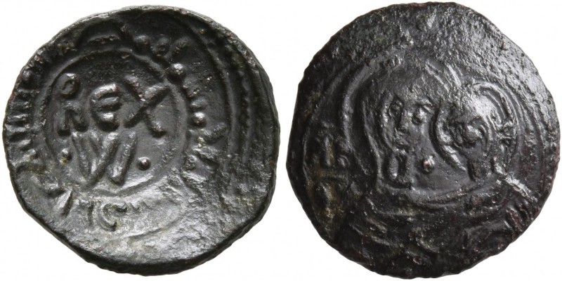 ITALY. Sicilia (Regno). Guglielmo I il Malo (the Bad) , 1154-1166. Follaro (Bron...