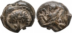 SEALS, Roman. Seal (Lead, 14 mm, 4.42 g), circa 2nd-3rd century AD. Tree. Rev. Victory advancing left, holding wreath. Very fine.