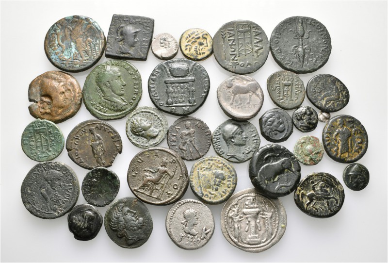 A lot containing 1 electrum, 5 silver and 27 bronze coins. Includes: Greek and R...